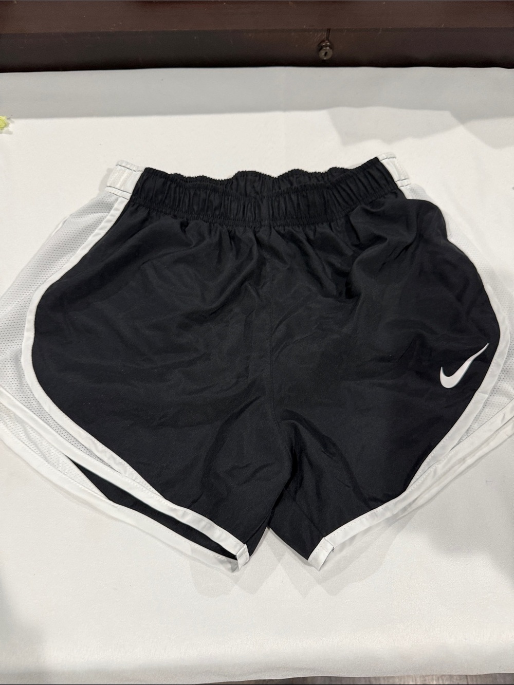 Nike Black Athletic Shorts with White Trim